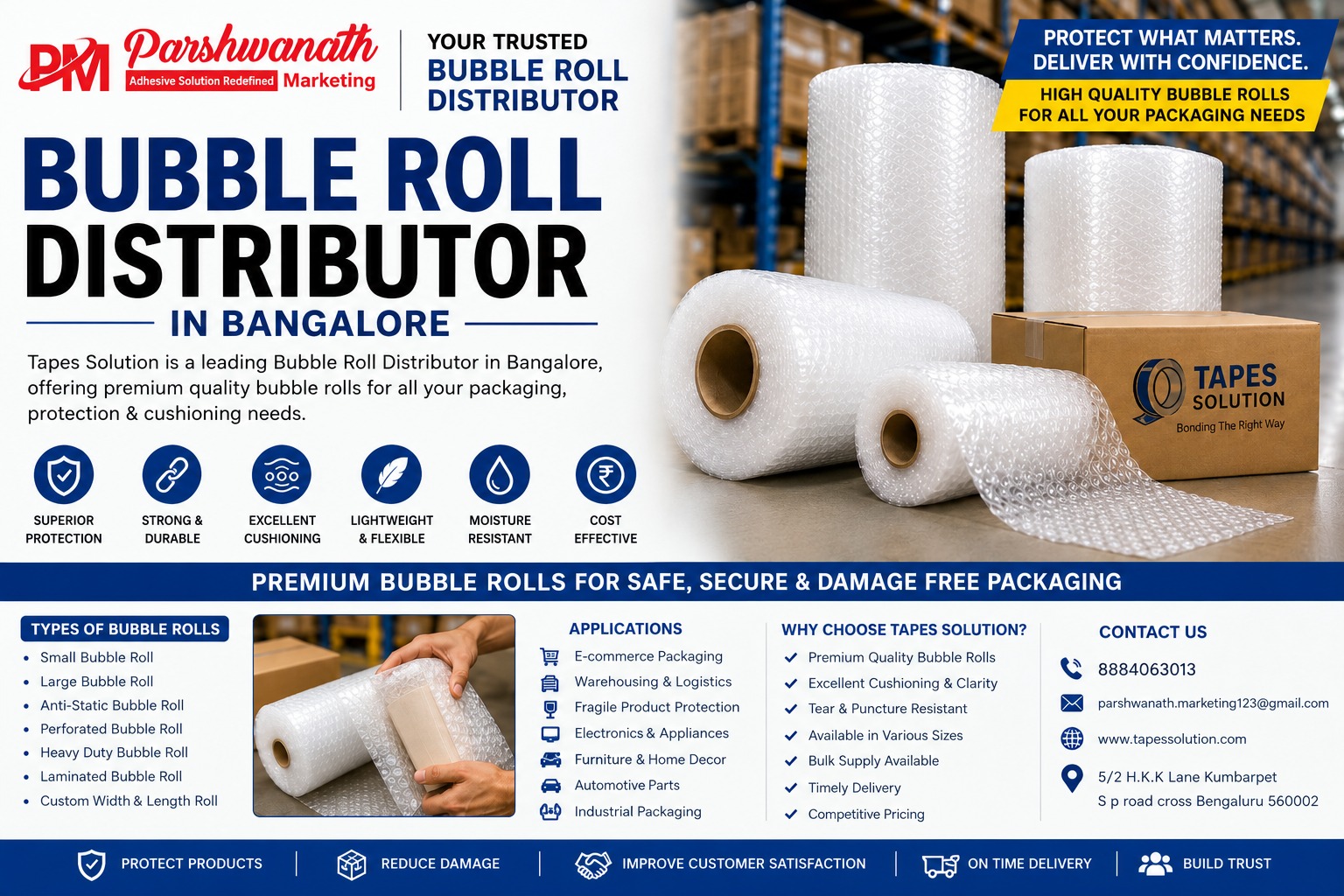 Bubble Roll Distributor in Bangalore