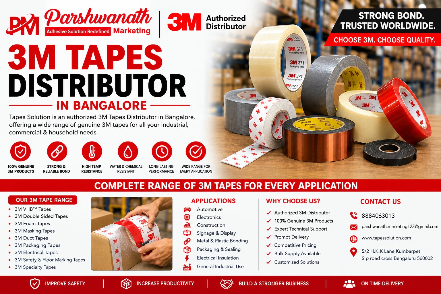 3M Tapes Distributor in Bangalore