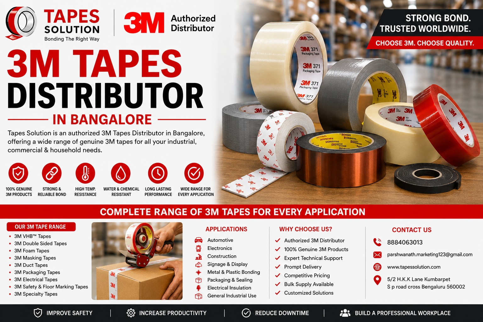 3M Tapes Distributor in Bangalore