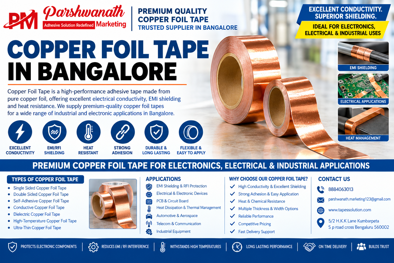 Copper Foil Tape In Bangalore