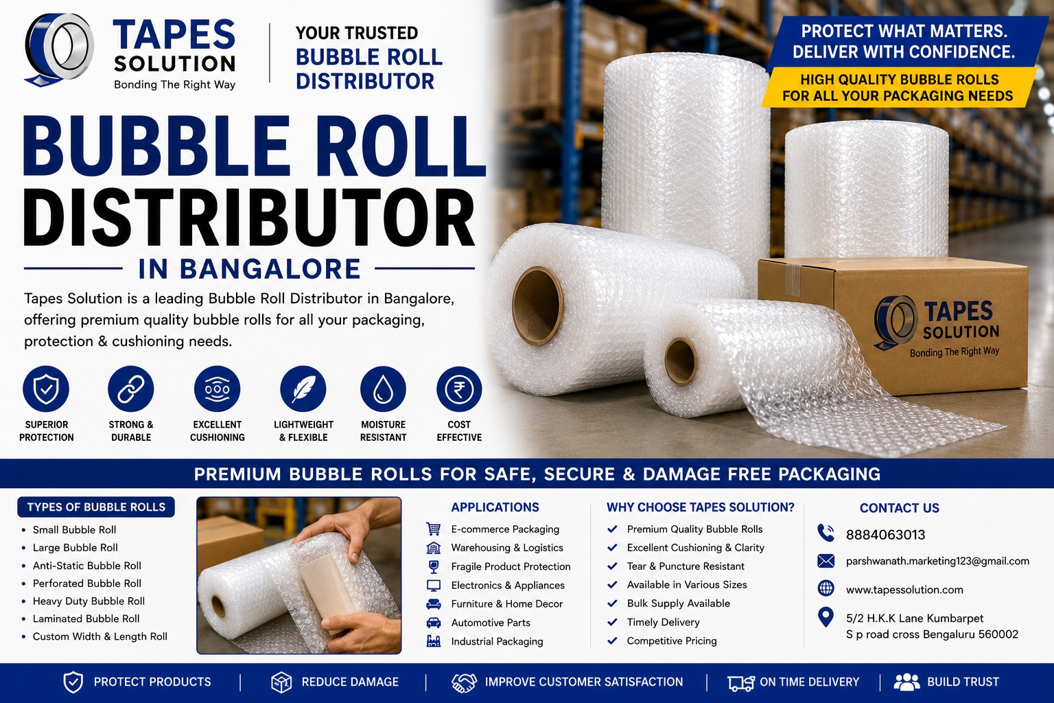 Bubble Roll Distributor in Bangalore