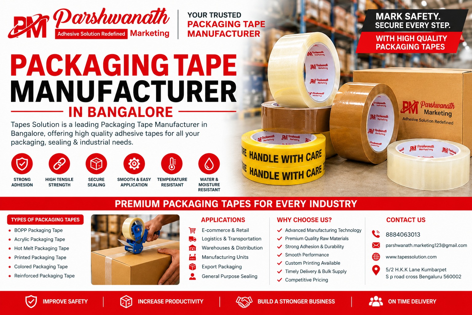 Packaging Tape Manufacturer in Bangalore